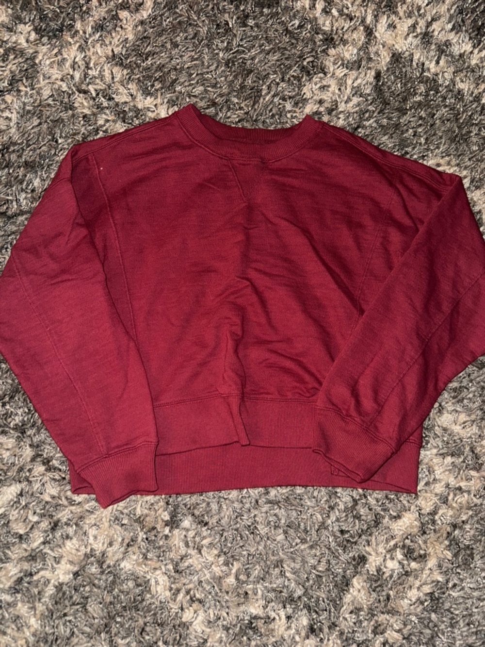 Women’s crew neck sweatshirt - Burgundy